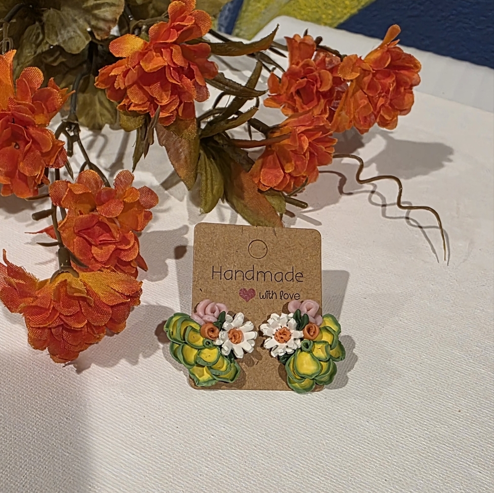 Handmade Floral Earrings